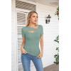 imageVICHYIE Womens Fashion Fall Clothes One Piece Cutout Tops Long Sleeve Ribbed Slim Fitted Shirts Tee TshirtsShortmoss Green