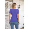 imageVICHYIE Womens Fashion Fall Clothes One Piece Cutout Tops Long Sleeve Ribbed Slim Fitted Shirts Tee TshirtsShortpurple