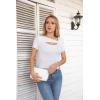 imageVICHYIE Womens Fashion Fall Clothes One Piece Cutout Tops Long Sleeve Ribbed Slim Fitted Shirts Tee TshirtsShortwhite