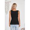 imageVICHYIE Womens Summer Cutout Tank Tops Sleeveless Shirts Ribbed Tanks Slim Fitted Y2K Sexy Basic Tee ShirtBlack