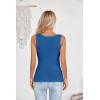 imageVICHYIE Womens Summer Cutout Tank Tops Sleeveless Shirts Ribbed Tanks Slim Fitted Y2K Sexy Basic Tee ShirtBlue
