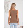 imageVICHYIE Womens Summer Cutout Tank Tops Sleeveless Shirts Ribbed Tanks Slim Fitted Y2K Sexy Basic Tee ShirtKhaki