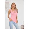 imageVICHYIE Womens Summer Cutout Tank Tops Sleeveless Shirts Ribbed Tanks Slim Fitted Y2K Sexy Basic Tee ShirtPink