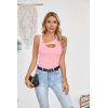 imageVICHYIE Womens Summer Cutout Tank Tops Sleeveless Shirts Ribbed Tanks Slim Fitted Y2K Sexy Basic Tee ShirtPink