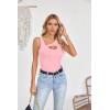 imageVICHYIE Womens Summer Cutout Tank Tops Sleeveless Shirts Ribbed Tanks Slim Fitted Y2K Sexy Basic Tee ShirtPink