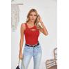 imageVICHYIE Womens Summer Cutout Tank Tops Sleeveless Shirts Ribbed Tanks Slim Fitted Y2K Sexy Basic Tee ShirtRed