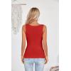 imageVICHYIE Womens Summer Cutout Tank Tops Sleeveless Shirts Ribbed Tanks Slim Fitted Y2K Sexy Basic Tee ShirtRed