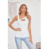 imageVICHYIE Womens Summer Cutout Tank Tops Sleeveless Shirts Ribbed Tanks Slim Fitted Y2K Sexy Basic Tee ShirtWhite