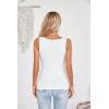 imageVICHYIE Womens Summer Cutout Tank Tops Sleeveless Shirts Ribbed Tanks Slim Fitted Y2K Sexy Basic Tee ShirtWhite