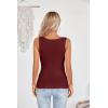 imageVICHYIE Womens Summer Cutout Tank Tops Sleeveless Shirts Ribbed Tanks Slim Fitted Y2K Sexy Basic Tee ShirtWine Red