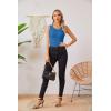 imageVICHYIE Womens Summer Tank Tops Crewneck Sleeveless Shirts Ribbed Tanks Slim Fitted Casual Basic Tee ShirtBlue