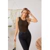 imageVICHYIE Womens Summer Tank Tops Crewneck Sleeveless Shirts Ribbed Tanks Slim Fitted Casual Basic Tee ShirtCoffee