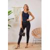 imageVICHYIE Womens Summer Tank Tops Crewneck Sleeveless Shirts Ribbed Tanks Slim Fitted Casual Basic Tee ShirtDark Blue