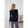 imageVICHYIE Womens Tops V Neck Summer Short Sleeve Casual Slim Fitted TshirtZblack