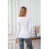 imageVICHYIE Womens Tops V Neck Summer Short Sleeve Casual Slim Fitted TshirtZwhite