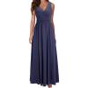 imageII ININ Womens 2023 Casual Summer Maxi Dress Sleeveless Wrap V Neck Long Dresses for WomenNavy