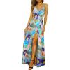 imageII ININ Womens 2025 Maxi Sundresses Summer Beach Long Wrap VNeck FloralSolid Casual Dress for WomenZfloral 15