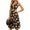 imageII ININ Womens 2025 Sundresses Casual Summer Tank Dress V Neck Sleeveless Button Down Midi Floral Beach Dress with PocketsFloral B