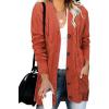 imageII ININ Womens Cardigan Sweater Fall Fashion Cable Knit Open Front Cardigan Long Button Down Sweater Outerwear Coat