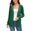 imageII ININ Womens Cardigans with Pockets Lightweight Long Sleeve Open Front Cardigan Sweater Shrug Outwear Coat for Office Home