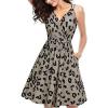 imageII ININ Womens Summer Dresses Casual Beach Boho Vacation Outfits Spaghetti Strap FloralSolid Sundress with PocketsAleopard1