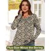 imageWomens Long Sleeve Shirts Dressy Casual Tunic Tops Basic Fall Fashion Trendy Outfits for Business Blouses Work ClothesLeopard