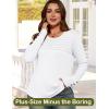 imageWomens Long Sleeve Shirts Dressy Casual Tunic Tops Basic Fall Fashion Trendy Outfits for Business Blouses Work ClothesWhite