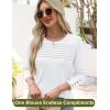 imageWomens Long Sleeve Shirts Dressy Casual Tunic Tops Basic Fall Fashion Trendy Outfits for Business Blouses Work ClothesWhite