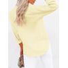 imagesiliteelon Button Down Shirts for Women Dress Shirts Long Sleeve WrinkleFree Blouse Casual Solid Office Work Tunic TopA Oxford Butter Yellow