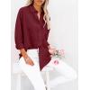 imagesiliteelon Button Down Shirts for Women Dress Shirts Long Sleeve WrinkleFree Blouse Casual Solid Office Work Tunic TopRed