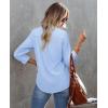 imagesiliteelon Button Down Shirts for Women Wrinkle Resistance Dress Shirts for Women Long Sleeve Work Formal Office Blouses TopsBlue