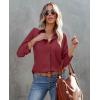 imagesiliteelon Button Down Shirts for Women Wrinkle Resistance Dress Shirts for Women Long Sleeve Work Formal Office Blouses TopsBurgundy