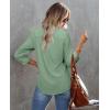 imagesiliteelon Button Down Shirts for Women Wrinkle Resistance Dress Shirts for Women Long Sleeve Work Formal Office Blouses TopsGreen
