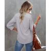 imagesiliteelon Button Down Shirts for Women Wrinkle Resistance Dress Shirts for Women Long Sleeve Work Formal Office Blouses TopsGrey