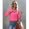 imagesiliteelon Button Down Shirts for Women Wrinkle Resistance Dress Shirts for Women Long Sleeve Work Formal Office Blouses TopsHot Pink