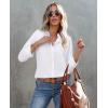 imagesiliteelon Button Down Shirts for Women Wrinkle Resistance Dress Shirts for Women Long Sleeve Work Formal Office Blouses TopsWhite