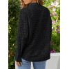 imagesiliteelon Womens Lace Shirts Dressy Button Down Shirts Embroidered Blouses Cotton Eyelet Long Sleeve Collared TopsBlack