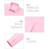 imagesiliteelon Button Down Shirts for Women Dress Shirt Cotton Long Sleeve Collared Shirt Business Work Office Blouse TopPink