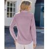 imagesiliteelon Women Button Down Shirts Dress Shirts Long Sleeve ClassicFit CottonGrayish Purple