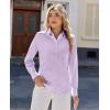 imagesiliteelon Women Button Down Shirts Dress Shirts Long Sleeve ClassicFit CottonLavender