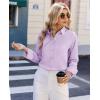 imagesiliteelon Women Button Down Shirts Dress Shirts Long Sleeve ClassicFit CottonLavender