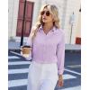 imagesiliteelon Women Button Down Shirts Dress Shirts Long Sleeve ClassicFit CottonLavender