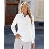 imagesiliteelon Women Button Down Shirts Dress Shirts Long Sleeve ClassicFit CottonWhite