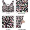 imageII ININ Womens 2025 Sundresses Casual Summer Tank Dress V Neck Sleeveless Button Down Midi Floral Beach Dress with PocketsFloral P