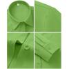 image:imagesiliteelon Womens Stain Shield Dress Shirts Wrinkle Free Long Sleeve Shirts Solid Work Business Button Down ShirtsBud Green