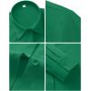 image:imagesiliteelon Womens Stain Shield Dress Shirts Wrinkle Free Long Sleeve Shirts Solid Work Business Button Down ShirtsGreen