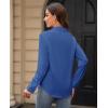 image:imagesiliteelon Womens Stain Shield Dress Shirts Wrinkle Free Long Sleeve Shirts Solid Work Business Button Down ShirtsInternational Klein Blue
