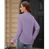 image:imagesiliteelon Womens Stain Shield Dress Shirts Wrinkle Free Long Sleeve Shirts Solid Work Business Button Down ShirtsLight Purple