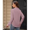 image:imagesiliteelon Womens Stain Shield Dress Shirts Wrinkle Free Long Sleeve Shirts Solid Work Business Button Down ShirtsLotus Pink
