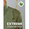 image:imagesiliteelon Womens Stain Shield Dress Shirts Wrinkle Free Long Sleeve Shirts Solid Work Business Button Down ShirtsMilitary Green